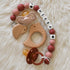 Love Bird Personalised Silicone Pacifier Clip Set